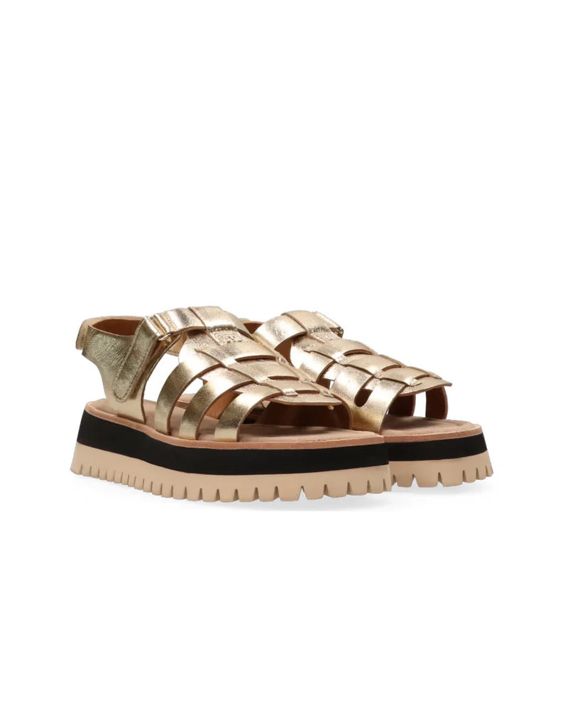 Maruti-Women-logan-Leather-Gold-Sandals