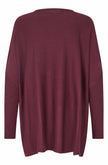 Masai AW26 Women's Fanasi 1001128 Long Fine Knit Sweater in Fig at Kings Road Fashions, Leighton Buzzard, UK