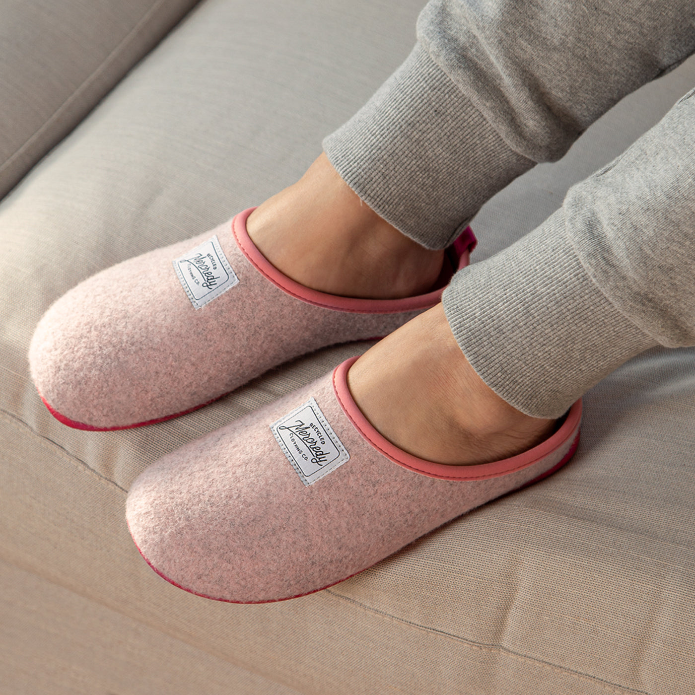 Mercredy Slippers - Ladies - Pink with Fuchsia Sole