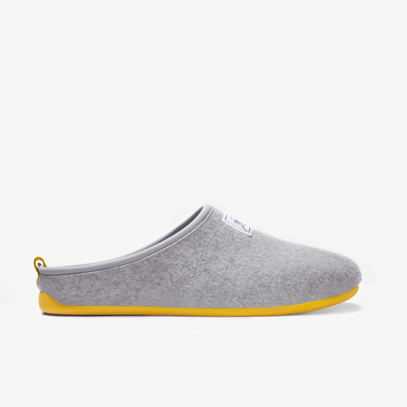 Mercredy Slippers - Ladies - Grey with Yellow Sole