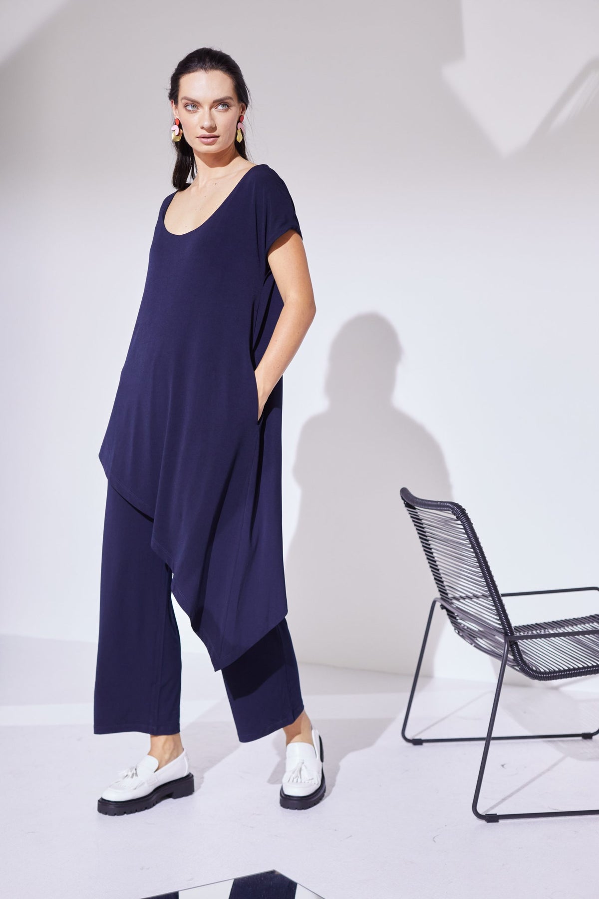 Naya - Over the Top Jumpsuit in Navy