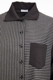 naya-womens-stripped-blouse-with-angled-hem-and-contrast-sleeve-plus-panels-naw25191-in-black-grey