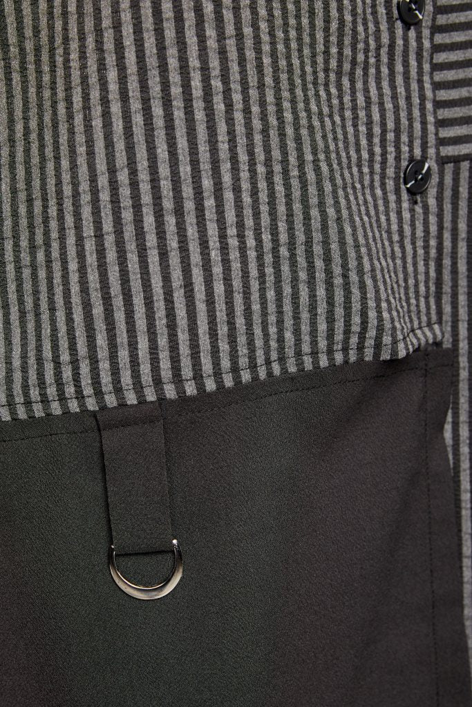 naya-womens-stripped-blouse-with-angled-hem-and-contrast-sleeve-plus-panels-naw25191-in-black-grey