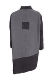 naya-womens-stripped-blouse-with-angled-hem-and-contrast-sleeve-plus-panels-naw25191-in-black-grey