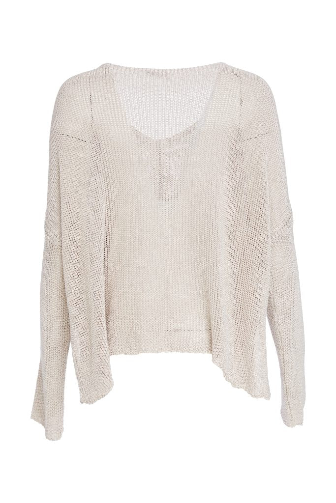 naya-womens-loose-weave-v-neck-knit-with-layered-on-sections-naw25327-in-almond
