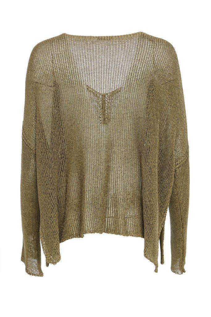 naya-womens-loose-weave-v-neck-knit-with-layered-on-sections-naw25327-in-moss