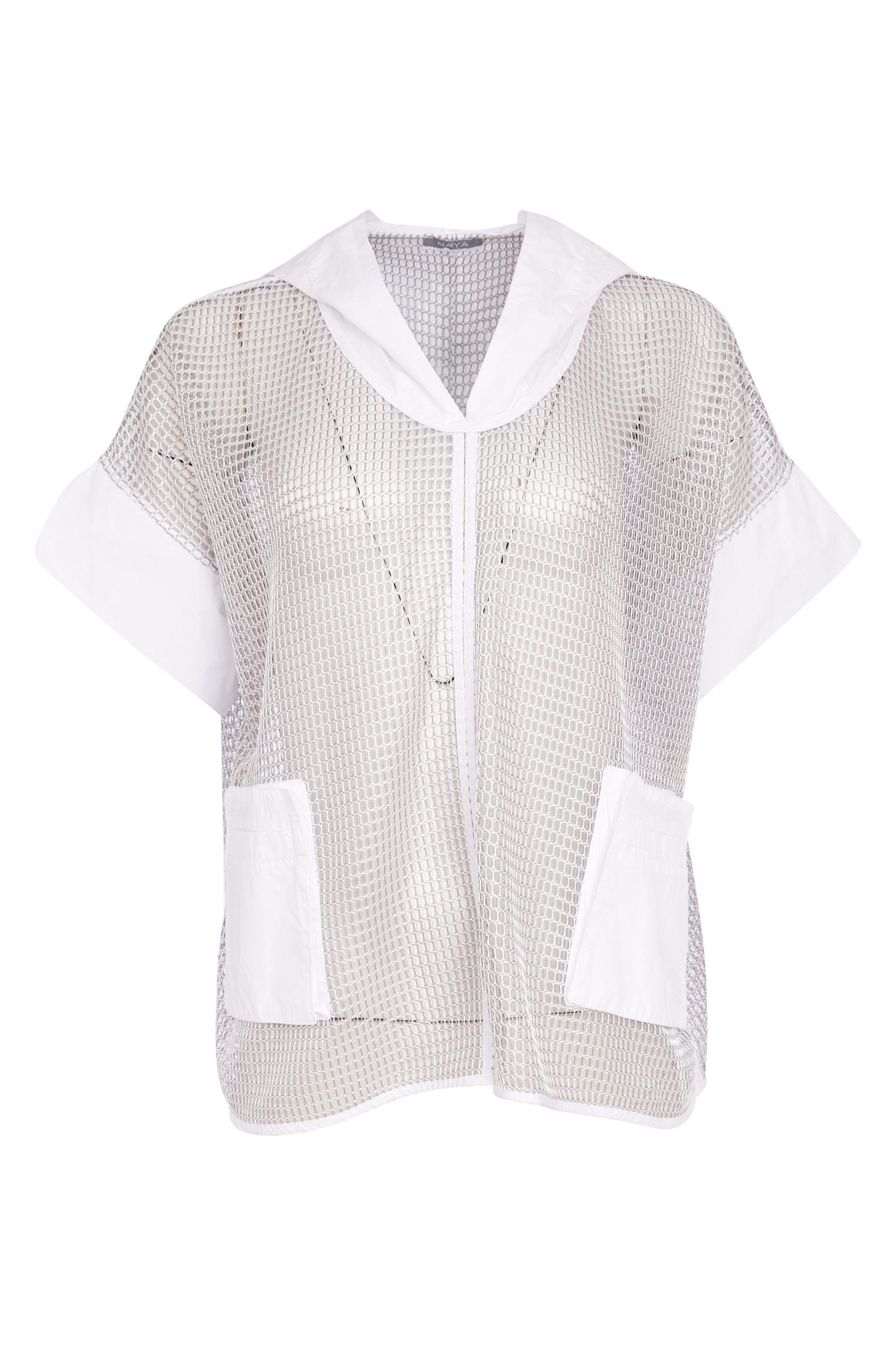 Naya - Mesh Top With Hood NAS26175 - Kings Road Fashions