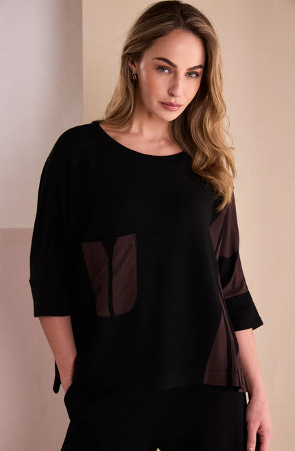 naya-aw26-womens-clothing-NAW26217-placement-pocket-top-1-at-Kings-Road-Fashions-Leighton-Buzzard-UK