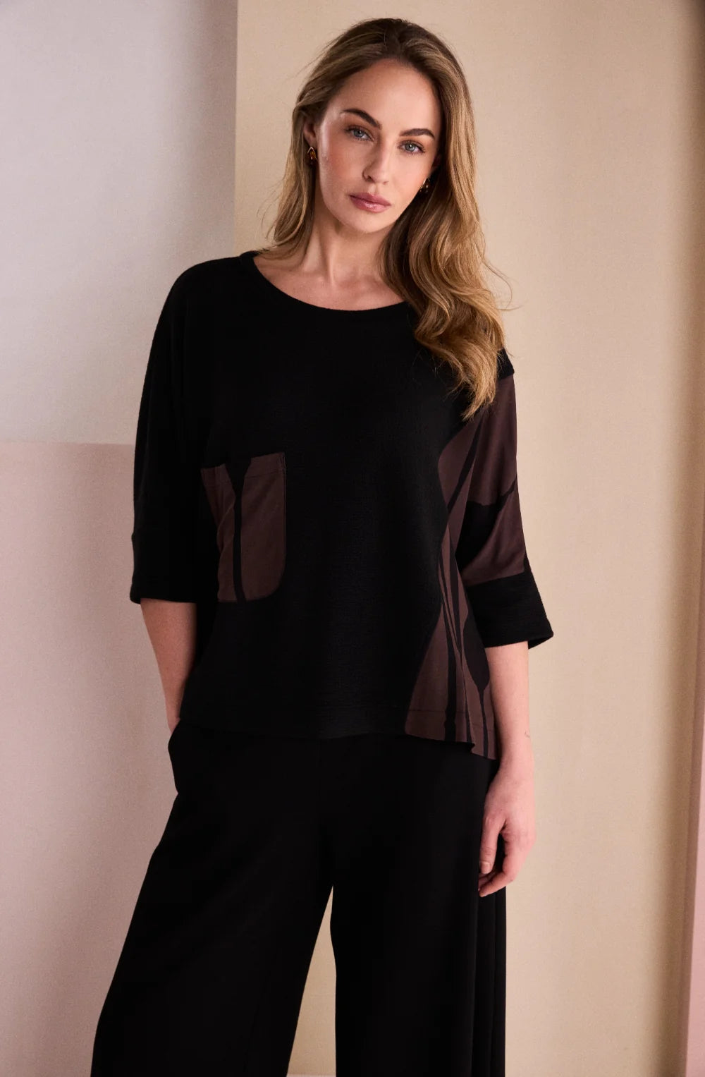 naya-aw26-womens-clothing-NAW26217-placement-pocket-top-1-at-Kings-Road-Fashions-Leighton-Buzzard-UK