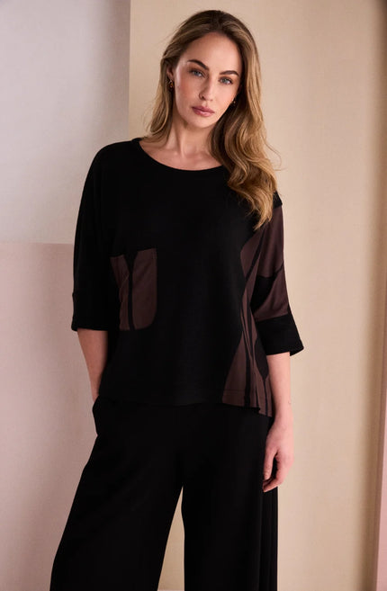 naya-aw26-womens-clothing-NAW26217-placement-pocket-top-1-at-Kings-Road-Fashions-Leighton-Buzzard-UK