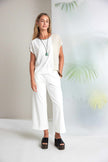 Naya - Round Neck Top With Contrast Panel NAS26160