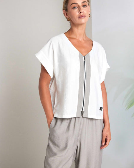 Naya-Vee-neck-top-with-zip-details-pebble-NAS26-159-1