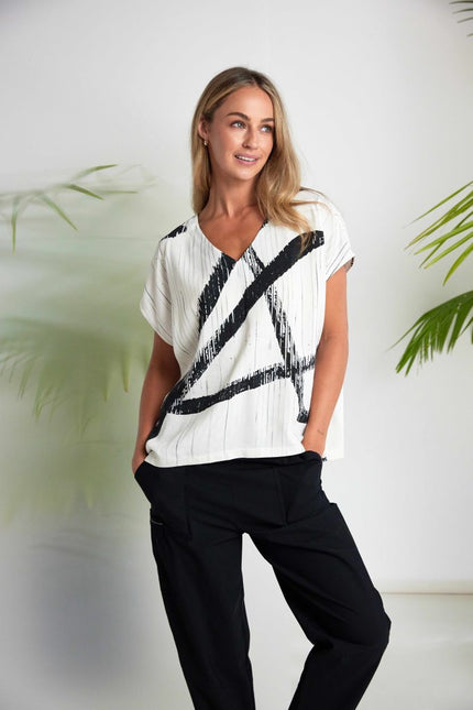 Naya-brush-stroke-print-v-neck-top-NAS26-319-X-GS-0