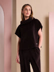 Naya-Women_s-Soft-Ribbed-Cord-Cowl-Neck-Top-in-Choco-NAW26253-at-Kings-Road-Fashions-Leighton-Buzzard-UK