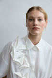 PSophía - Women's -Embellished -100%- Cotton -Shirt- White - Kings-Road-Fashions-220SHR2676