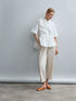 PSophía - Women's -Embellished -100%- Cotton -Shirt- White - Kings-Road-Fashions-220SHR2676
