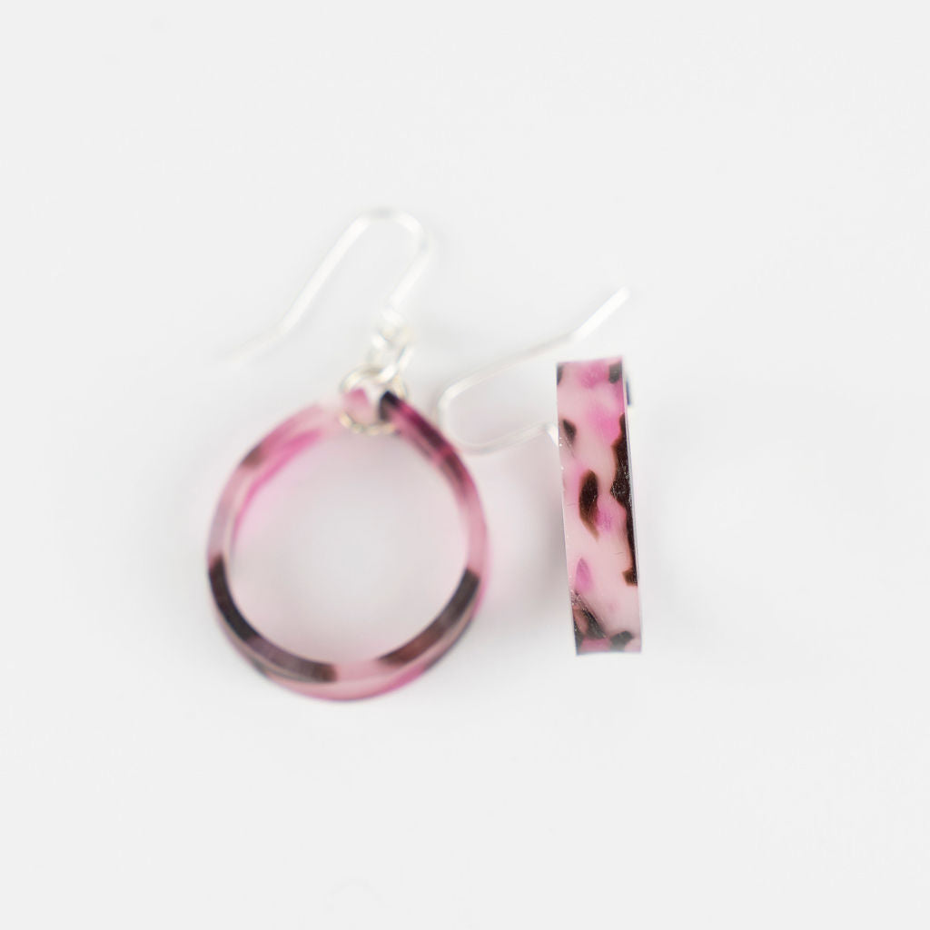 Pivot Acetate Hoop Earring