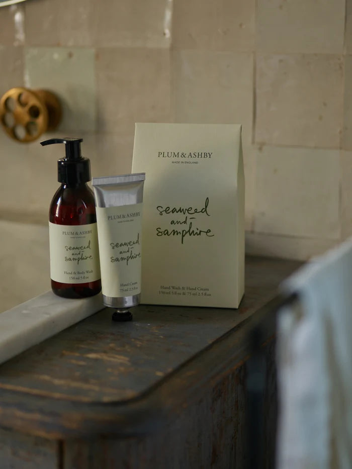 Plum & Ashby - Seaweed & Samphire Wash and Hand Cream Duo Gift Set  in
