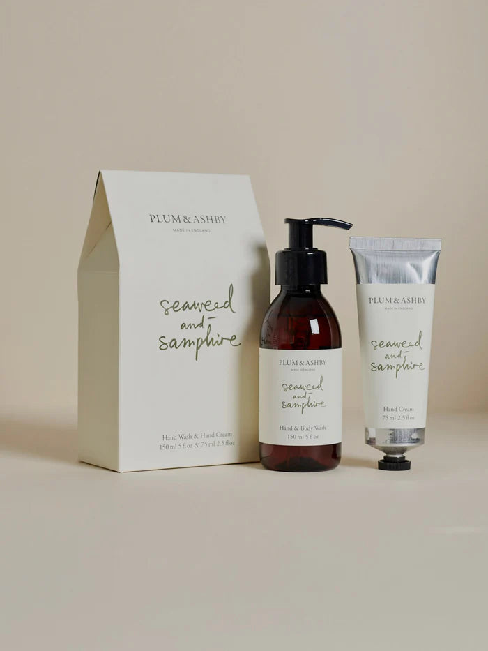 Plum & Ashby - Seaweed & Samphire Wash and Hand Cream Duo Gift Set