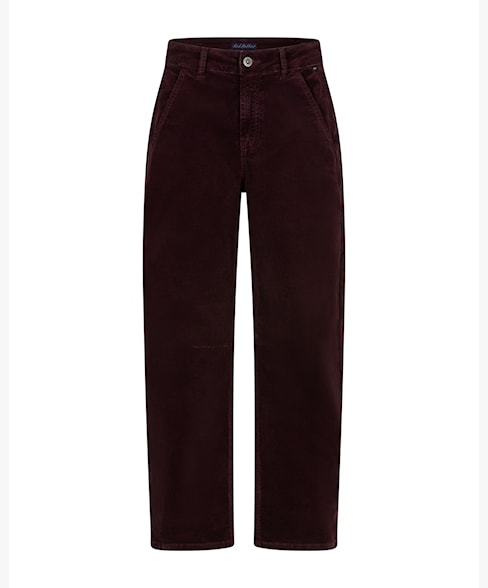 Red Button - Women's Caitlina 19W Fine Cord SRB5021 in Burgundy