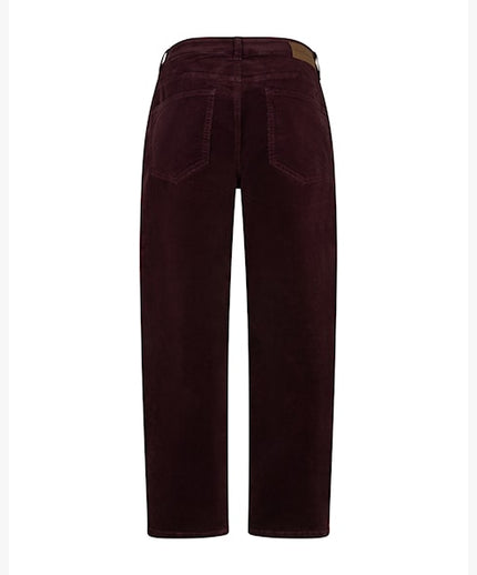 Red Button - Women's Caitlina 19W Fine Cord SRB5021 in Burgundy