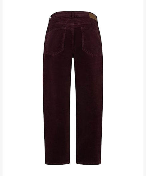 Red Button - Women's Caitlina 19W Fine Cord SRB5021 in Burgundy