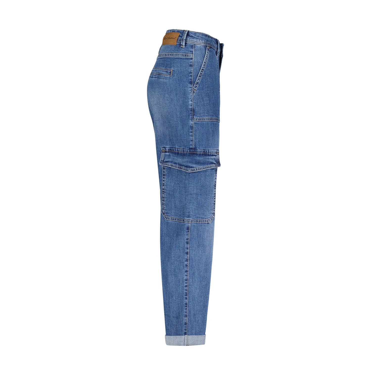 Red Button - Dark Stone Cargo Jean