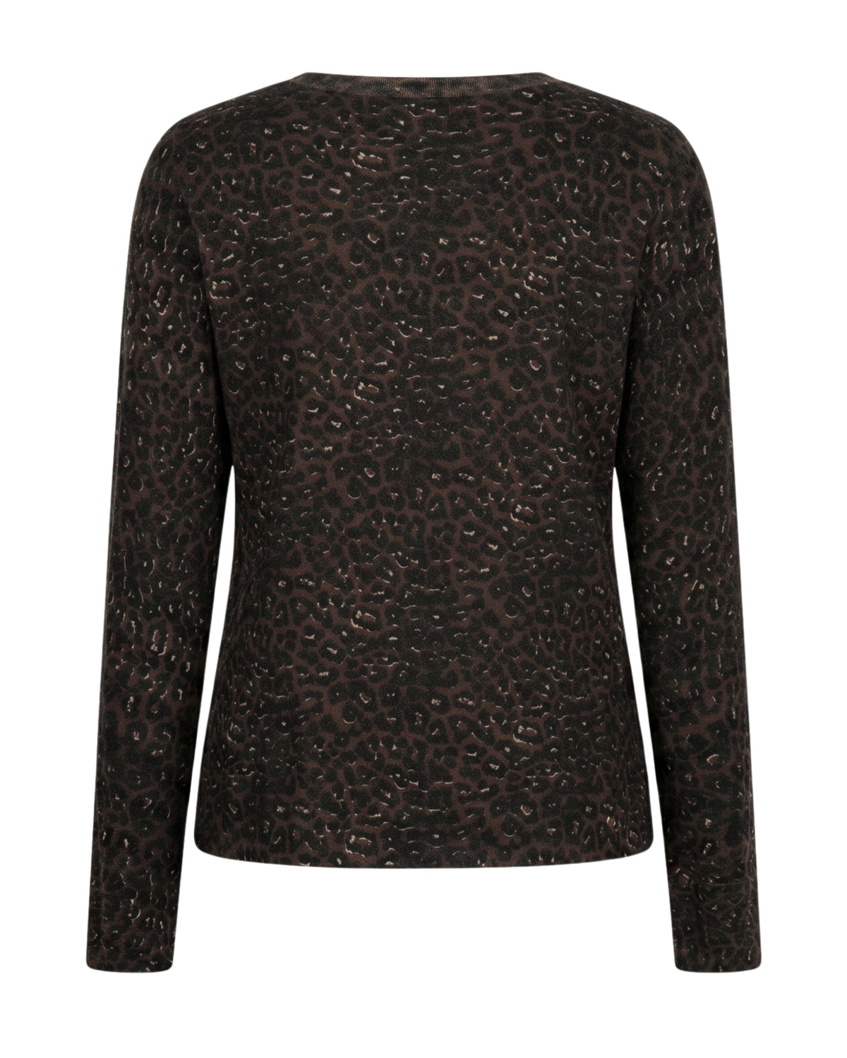 Red Button - Sweet Animal Print Light Jumper SRB5084 in Coffee at Kings Road Fashions, Leighton Buzzard, UK