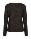 Red Button - Sweet Animal Print Light Jumper SRB5084 in Coffee at Kings Road Fashions, Leighton Buzzard, UK