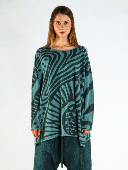 Rundholz -Black -Label -Women's -Oversized -Jacquard -Knitted -Tunic -Tree - 1263417005-1