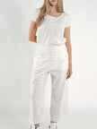 Rundholz -Black -Label -Women's -Stretch- Trousers -Off-White -Check - 1263440103-1