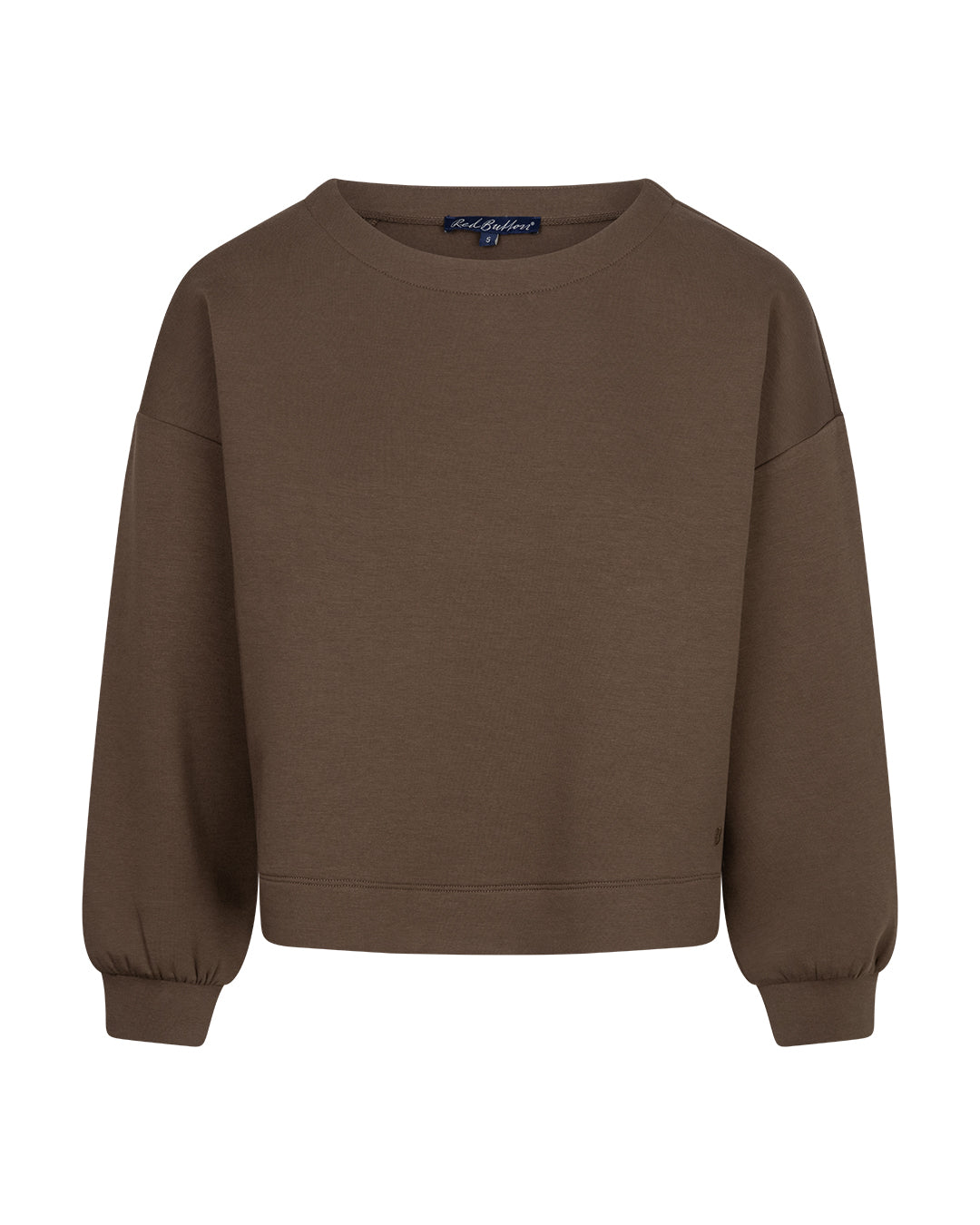 Red Button - Skyler Scuba Sweatshirt SRB4998 in Mud at Kings Road Fashions, Leighton Buzzard, UK