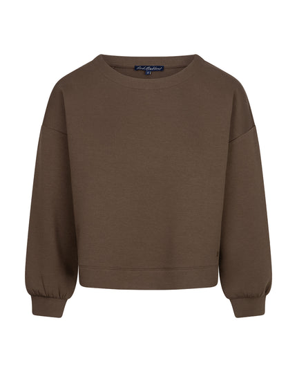 Red Button - Skyler Scuba Sweatshirt SRB4998 in Mud at Kings Road Fashions, Leighton Buzzard, UK