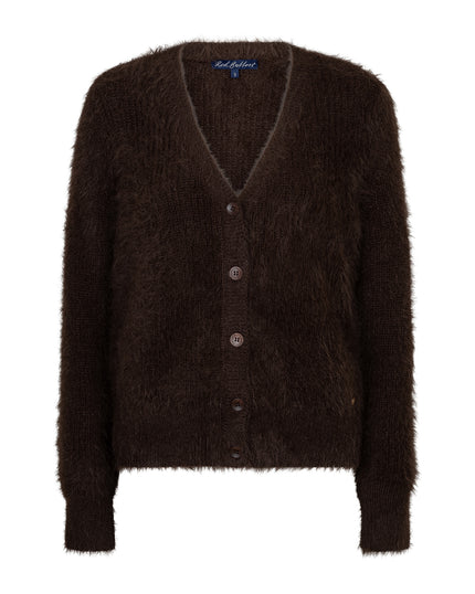 Red Button - Women's Cardigan Fuzzy SRB5115 Espresso at Kings Road Fashions, Leighton Buzzard