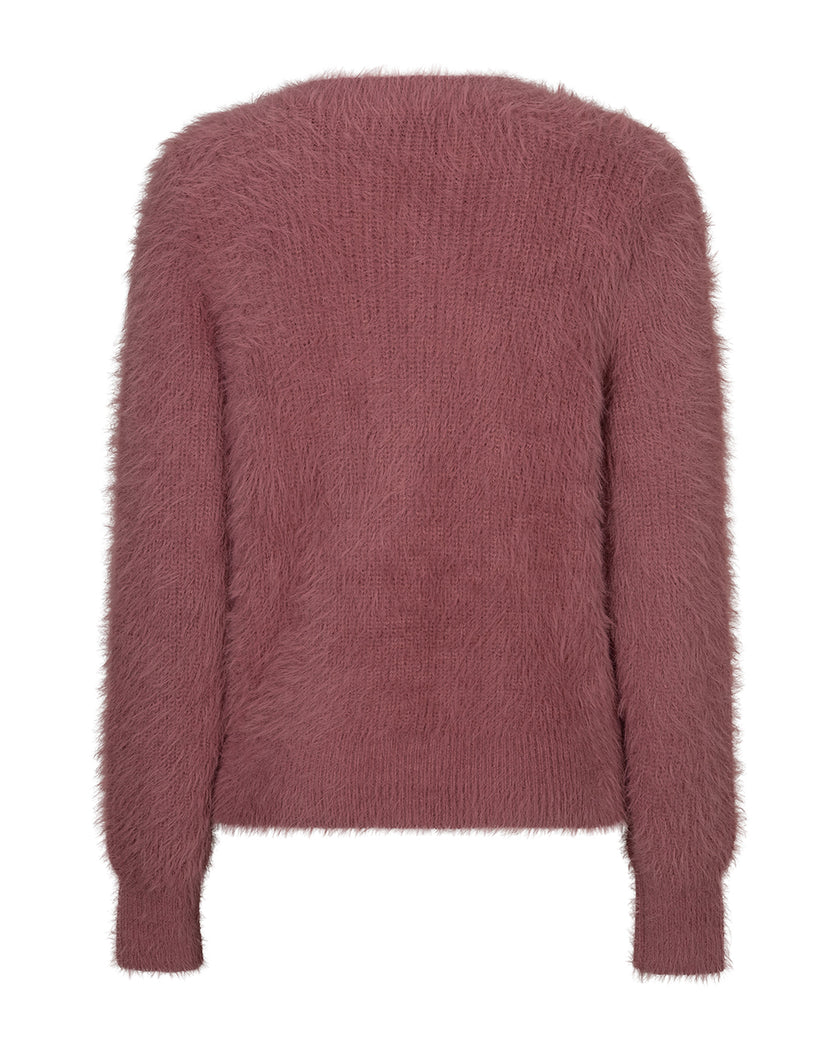 Red Button - Women's Cardigan Fuzzy SRB5115 Dusk Mauve at Kings Road Fashions, Leighton Buzzard, UK