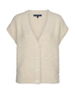 Red Button - Women's Sleeveless Cardigan Fuzzy SRB5116 Cream at Kings Road Fashions, Leighton Buzzard, UK