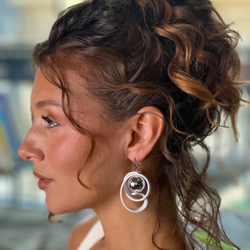 Samuel Coraux - Big Thinker Earring Metal