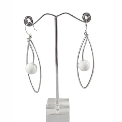 Samuel-Coraux-Dew-Drop-Earrings - Transparent + White