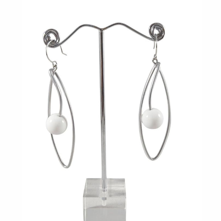 Samuel-Coraux-Dew-Drop-Earrings - Transparent + White