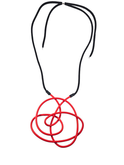 Samuel-CorauxBig-Medallion-Red-Matt-Kings-Road-Fashions