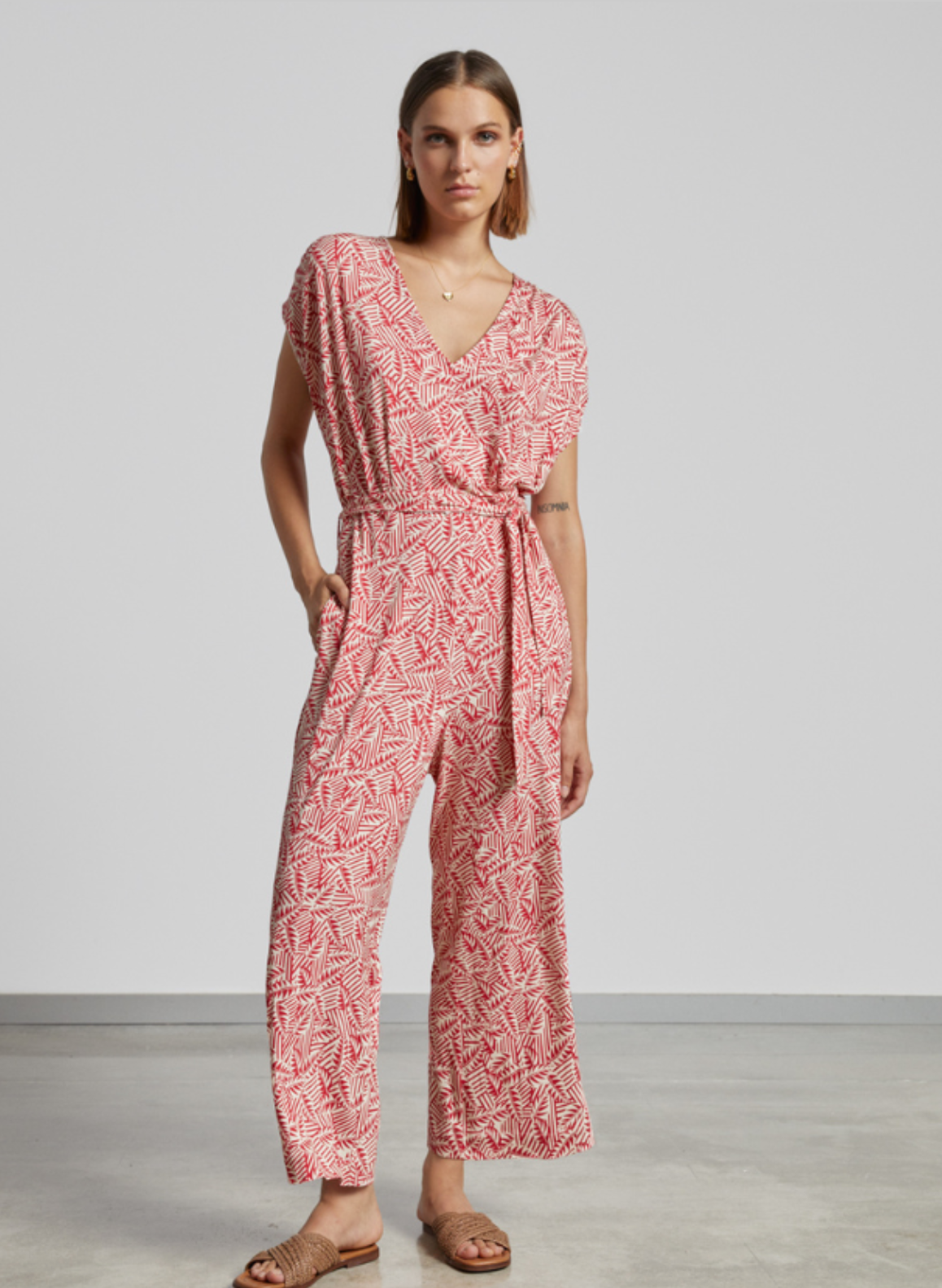 Andam - Red Mono Jumpsuit