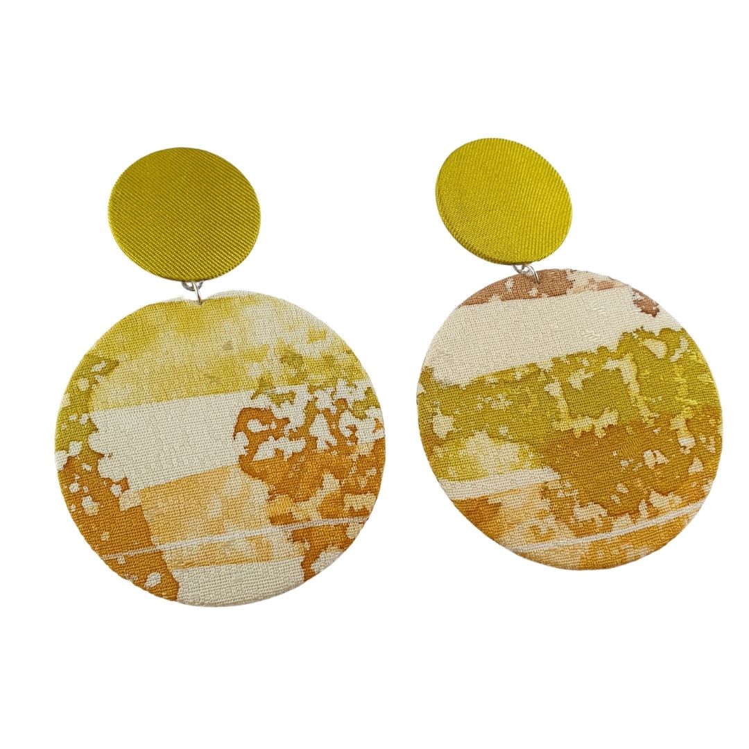 Silky Moons- Large Drop Earring