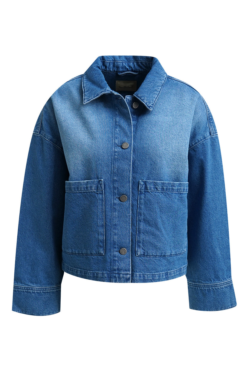 Smith-&-Soul -Women's -Oversized- Denim -Jacket- 0726-7083 - 697 -light- denim-Kings-Road-Fashions-1