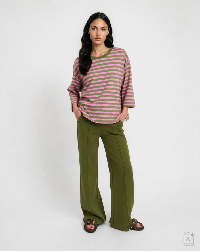 Smith-&-Soul-Women_s-Relaxed-Sweatshirt-Pink_Olive-Stripe-0726-1127-S-703-olive-Kings-Road-Fashions-2