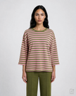 Smith-&-Soul-Women_s-Relaxed-Sweatshirt-Pink_Olive-Stripe-0726-1127-S-703-olive-Kings-Road-Fashions-2