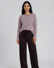 Smith -& -Soul -Women's -Regular- Raglan -Sleeve -Sweatshirt- 0826-1013 - 454 -Sugar-Stripes-King-Road-Fashions