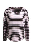 Smith -& -Soul -Women's -Regular- Raglan -Sleeve -Sweatshirt- 0826-1013 - 454 -Sugar-Stripes-King-Road-Fashions
