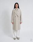 Smith -& -Soul -Women's -Three -Quarter -Wool -Blend -Coat - 0826-1153 - 120 -Oat- Milk-Kings-Road-Fashions