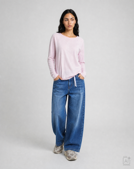 Smith & Soul Women's Regular Raglan Sleeve Sweatshirt 0826-1013 - 454 Sugar