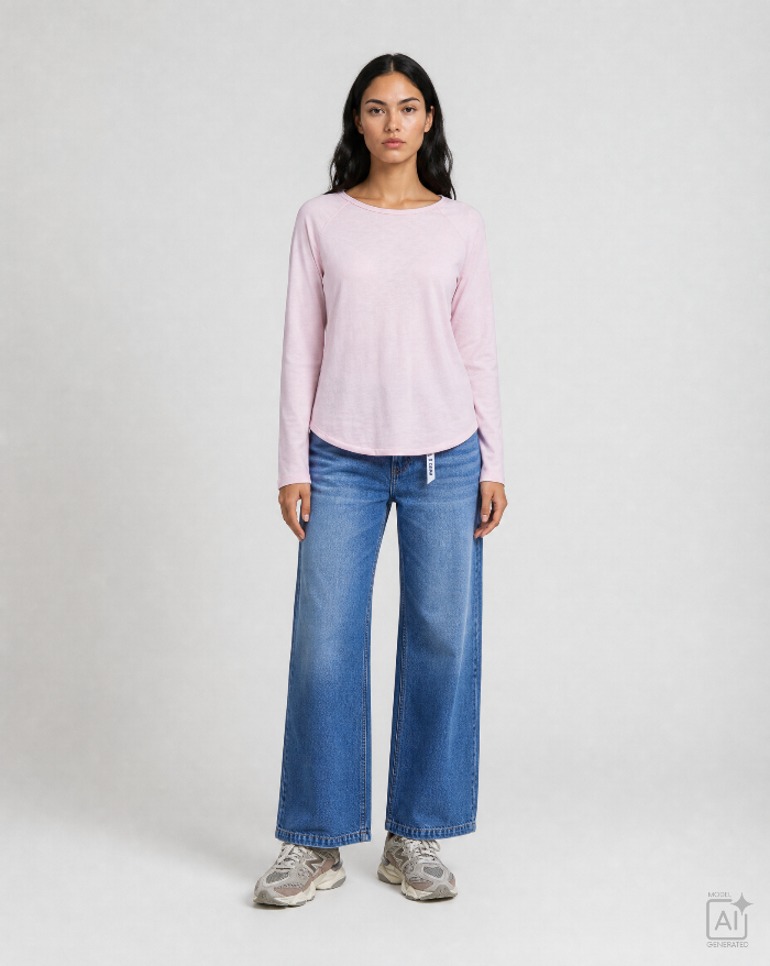Smith & Soul Women's Regular Raglan Sleeve Sweatshirt 0826-1013 - 454 Sugar